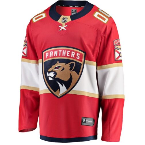 Florida Panthers Home Breakaway Custom Jersey Red - Image 3