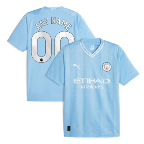 All Manchester City Shirts 2023/24 Home, Away And Third Custom Jerseys - Image 2