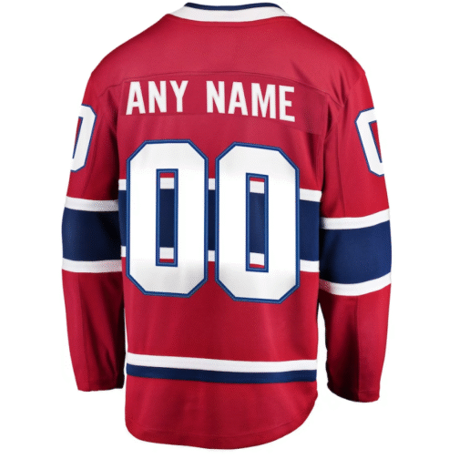 Montreal Canadiens Home Breakaway Custom Jersey Red - Image 2