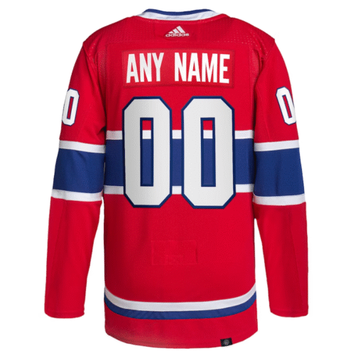Montreal Canadiens Home Primegreen Custom Jersey Red - Image 3