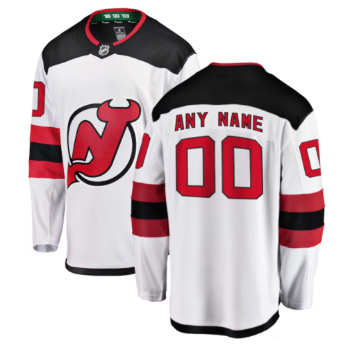 New Jersey Devils Away Breakaway Custom Jersey White
