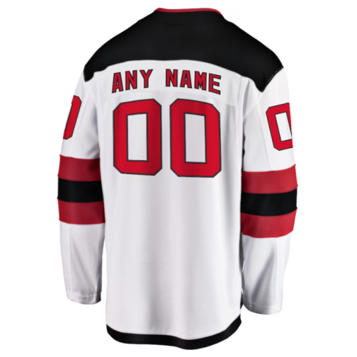 New Jersey Devils Away Breakaway Custom Jersey White - Image 2