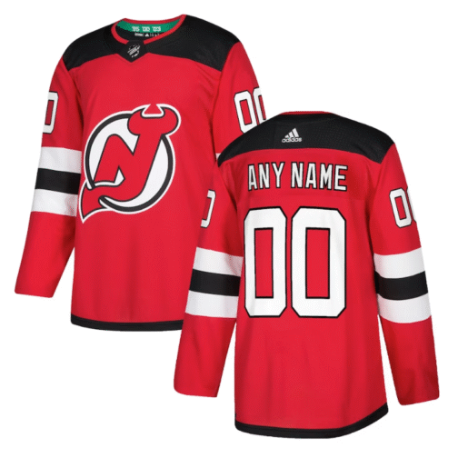 New Jersey Devils Custom Jersey Red