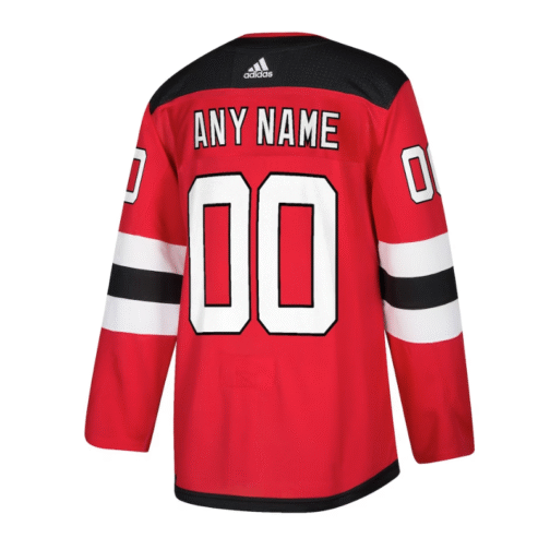 New Jersey Devils Custom Jersey Red - Image 2