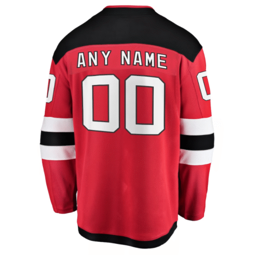 New Jersey Devils Home Breakaway Custom Jersey Red - Image 2