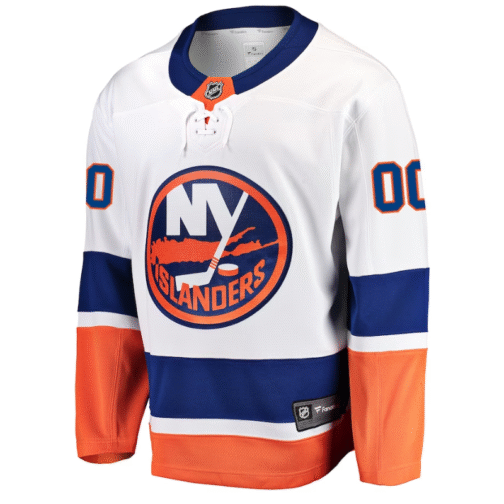 New York Islanders Away Breakaway Custom Jersey White - Image 3