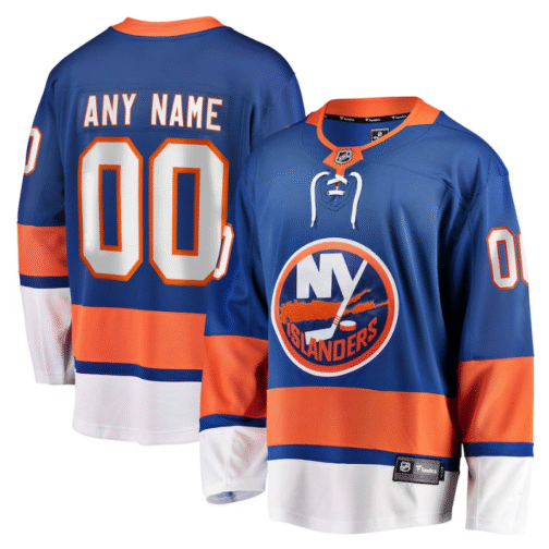 New York Islanders Home Breakaway Custom Jersey Blue