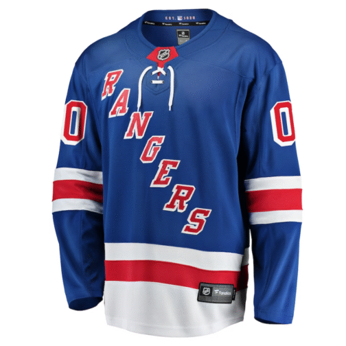 New York Rangers Home Breakaway Custom Jersey Blue - Image 3
