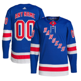New York Rangers Home Primegreen Custom Jersey Royal