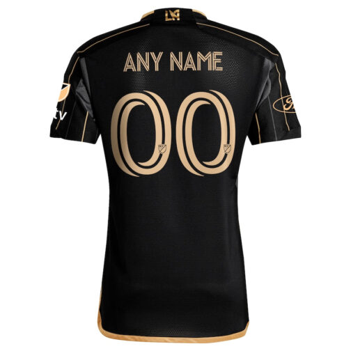 LAFC adidas 2024 Primary Authentic Custom Jersey - Black - Image 3