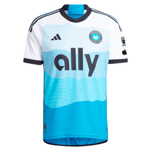 Kerwin Vargas Charlotte FC adidas 2024 The Carolina Kit: Explore Authentic Player Jersey - Blue - Image 2