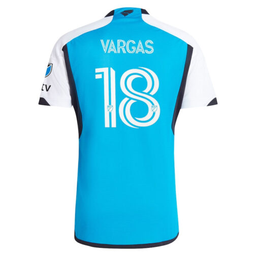 Kerwin Vargas Charlotte FC adidas 2024 The Carolina Kit: Explore Authentic Player Jersey - Blue - Image 3
