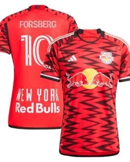 Emil Forsberg New York Red Bulls adidas 2024 Legacy Authentic Player Jersey – Red