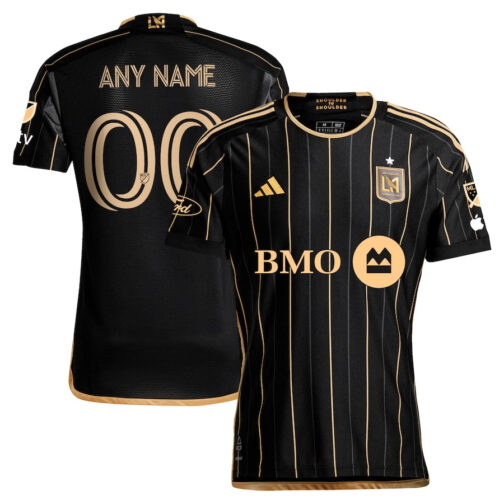 LAFC adidas 2024 Primary Authentic Custom Jersey - Black