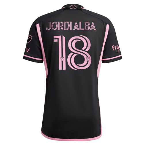 Jordi Alba Ramos Inter Miami CF adidas 2023 La Noche Authentic Player Jersey - Black - Image 3