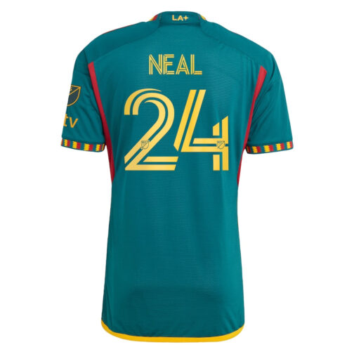 Jalen Neal LA Galaxy adidas 2024 Angeleno Kit Authentic Player Jersey - White - Image 3