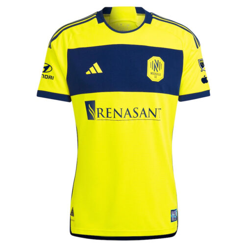 Jacob Shaffelburg Nashville SC adidas 2024 The 615 Kit Authentic Player Jersey - Yellow - Image 2
