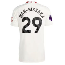 Aaron Wan-Bissaka Manchester United 2023/24 Third Player Jersey – White