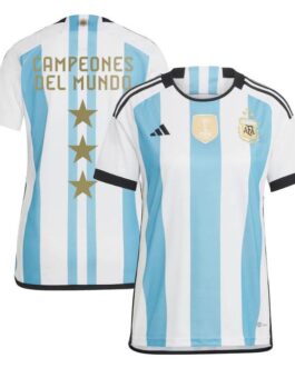 Argentina National Team Unisex Shirt 2022 Winners Trophy Presentation Home Jersey – White