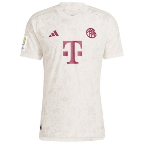 Leroy Sané Bayern Munich Shirt 2023/24 Third Jersey - White - Image 3