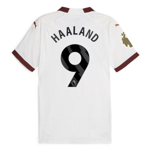 Erling Haaland Manchester City Shirt 2023/24 Away Jersey - White - Image 2