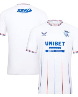 Glasgow Rangers Away Shirt 2023-24 Custom Jersey – White