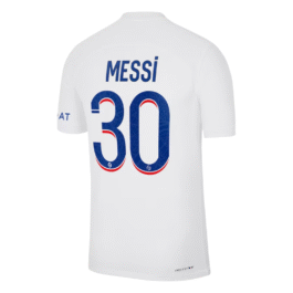 Lionel Messi Paris Saint-Germain 2022/23 Third Vapor Match Authentic Player Jersey – White