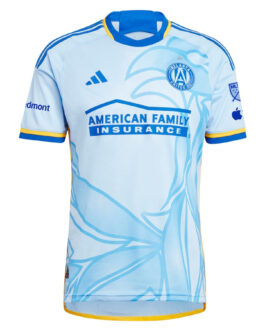 Giorgos Giakoumakis Atlanta United FC adidas 2024 The Resurgens Kit Authentic Player Jersey – Light Blue