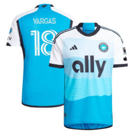 Kerwin Vargas Charlotte FC adidas 2024 The Carolina Kit: Explore Authentic Player Jersey – Blue